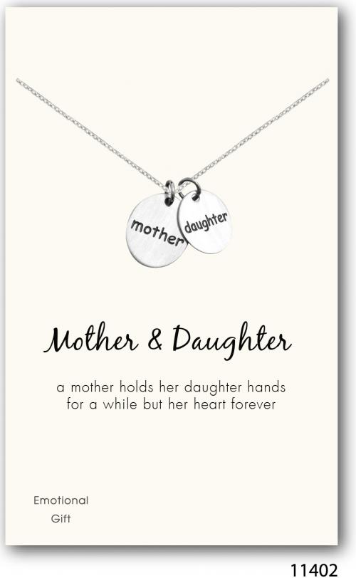 Mother&Daughter silver pendant